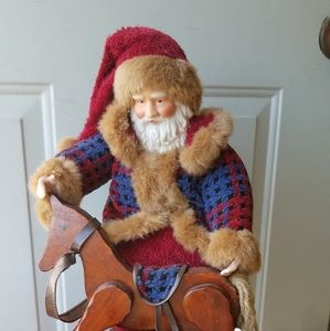 Ceramic santa with toys